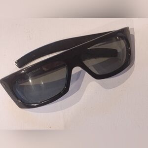Vintage Black Unisex Sunglasses NOS Italy